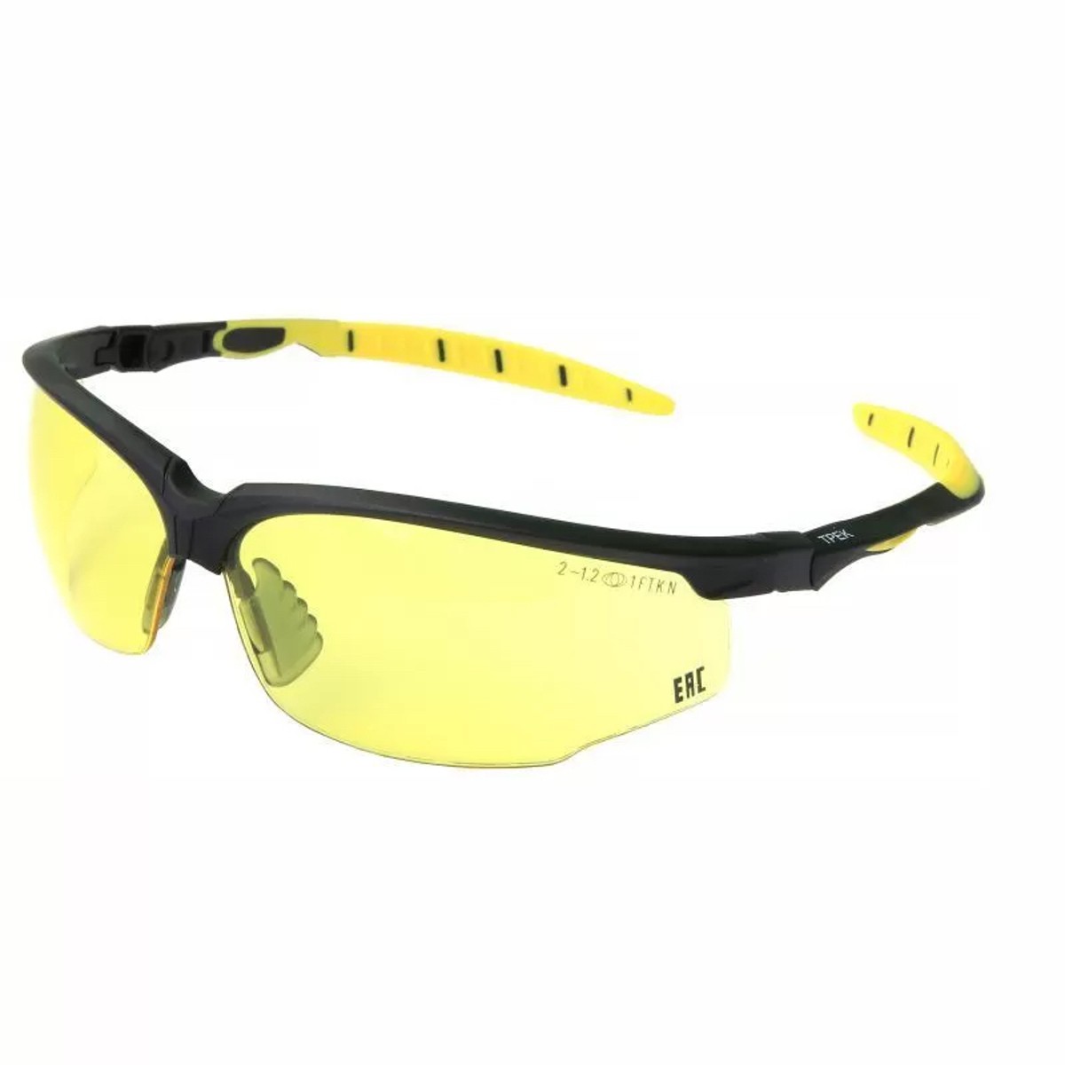 Очки защитные открытые O52 ТРЕК Nord Glass желтый (2-1,2 PC)